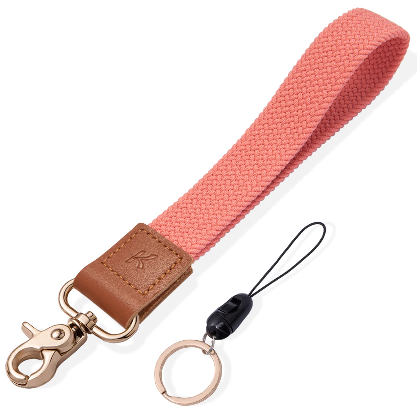 Short Lanyard Mens Key Lanyard Braided Wrist Lanyard For Key