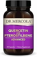 Vista 1 de Dr. Mercola Quercetina y pterostilbeno avanzado - Apoya la salud respiratoria e inmunológica - 500 mg de quercetina - Fórmula de alta