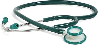 RCSP Stethoscope for Medical Use, Standard Whitetone I Medical students and nurses staff I Acoustic Plastic Chest Piece I Clear Sound Lightweight Stethoscope (GREEN)