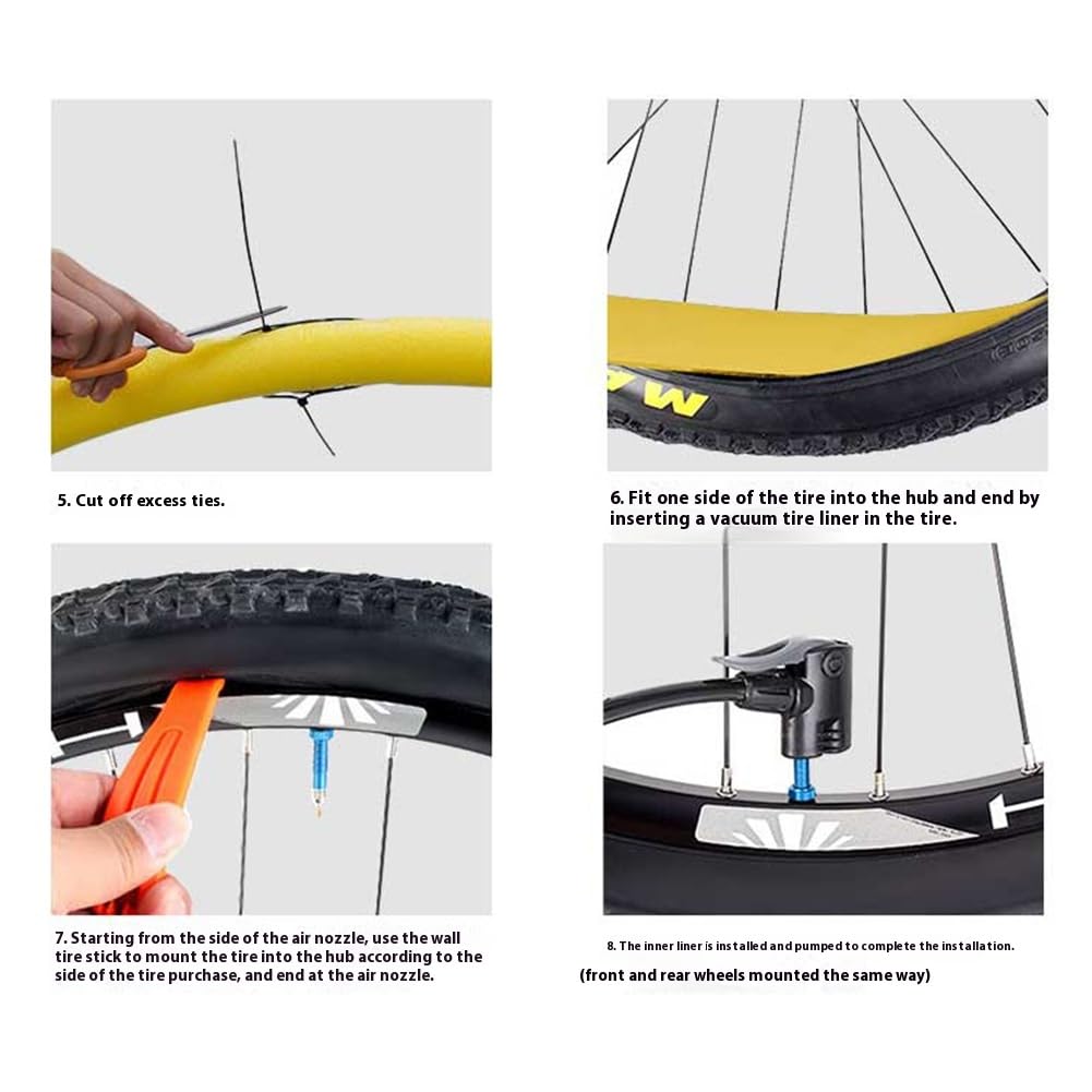 Fodera antiforatura per bici, protezione pneumatici tubeless, inserto spugna per camera d'aria, accessori ciclismo