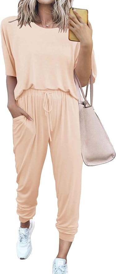 PRETTYGARDEN Women's Two Piece Sets 2025 Summer Spring Jogger Pants Travel Vacation Lounge Outfits Airplane Matching Clothes