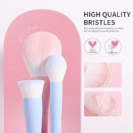 Docolor Makeup Brushes 16+3 Pcs Makeup Brush Set with Makeup Bag Makeup Sponge & Brush Cleaning Pad Professional Face Powder Kabuki Foundation EyeShadow Concealers Brush Kit Gift Box Fantasy Series 