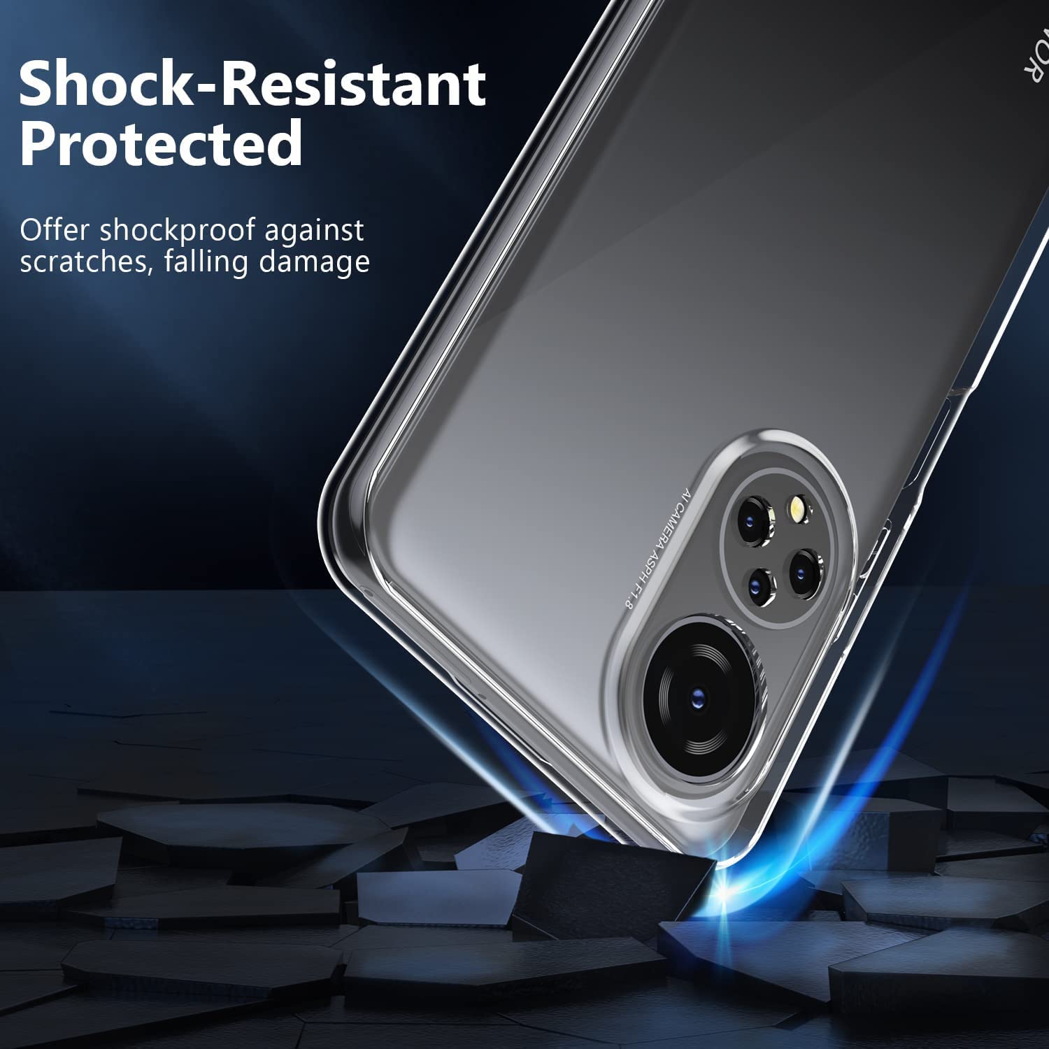 Custodia Trasparente TPU Per Honor 70 5G - Sottile, Flessibile, Anti-ingiallimento, Con Bordo Rialzato