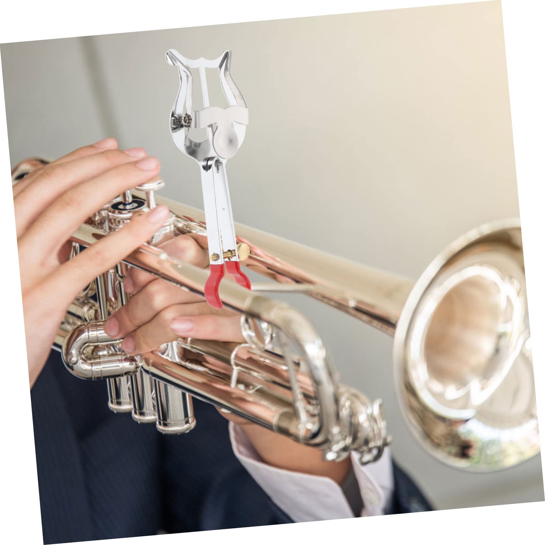 ibasenice 5stücke Praktischer Notenclip Für Trompete Stabiler Musiknotenhalter Silber Für Musiker Schüler Und Instrumentalspieler Perfektes Zubehör Für Marschmusik