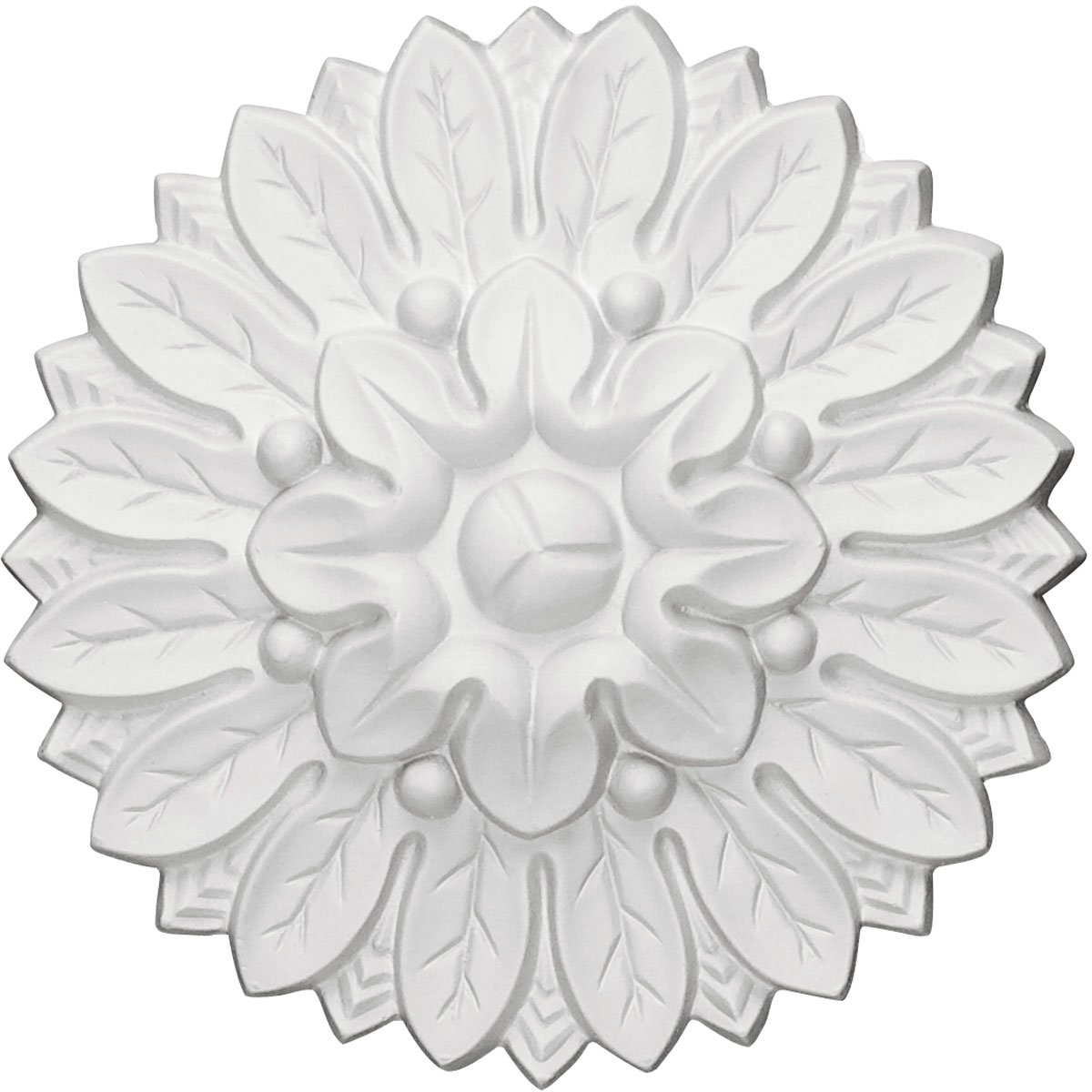 Ekena ROS06X06CH 6" OD x 1 1/8" P Chesterfield Round Rosette, Primed