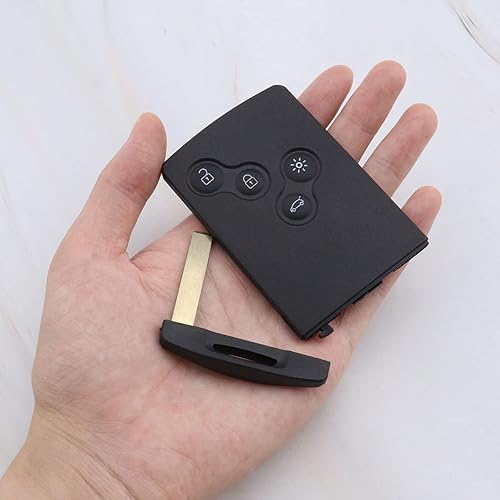 Miniatura 6 de Carcasa de repuesto para llavero de automóvil de 2 botones de 4 botones con llaves, funda inteligente para mando a distancia compatible con Renault