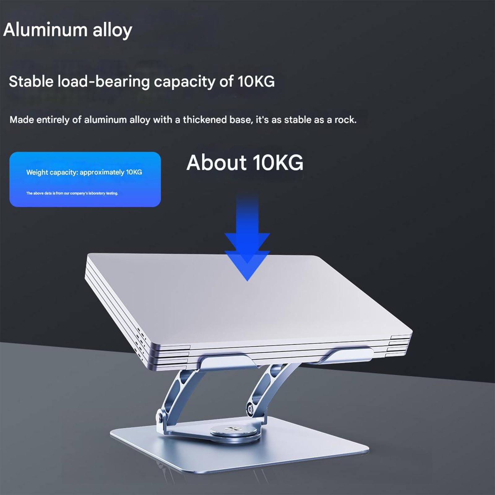 Supporto per tablet Supporto per tablet Supporto da tavolo pieghevole portatile girevole a 360 gradi per tablet Supporto da tavolo per laptop Supporto per computer regolabile