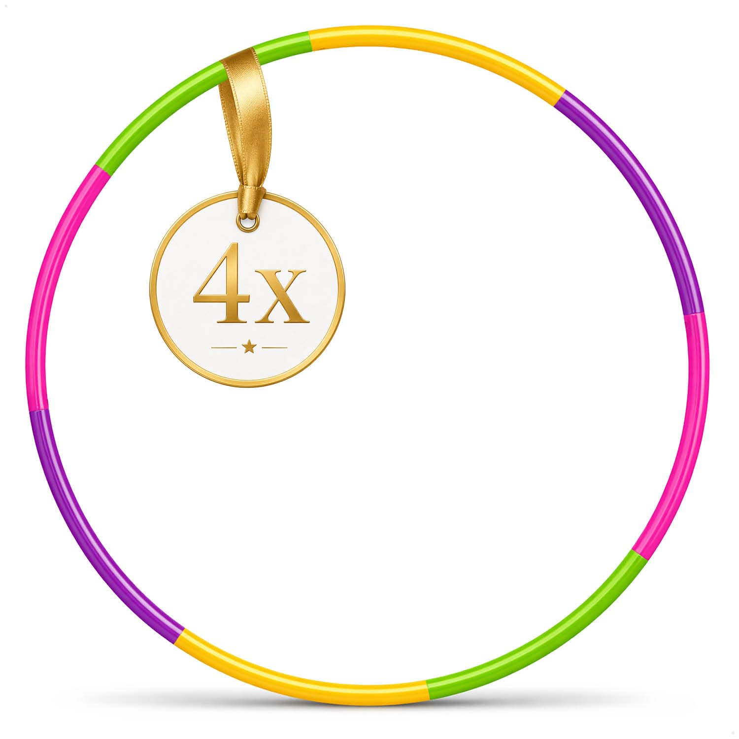 COM-FOUR® Pneumatici Hula-Hoop da assemblare - pneumatici Hullahub divisibili - pneumatici per fitness - HoolaHoop per bambini e adulti in diversi colori