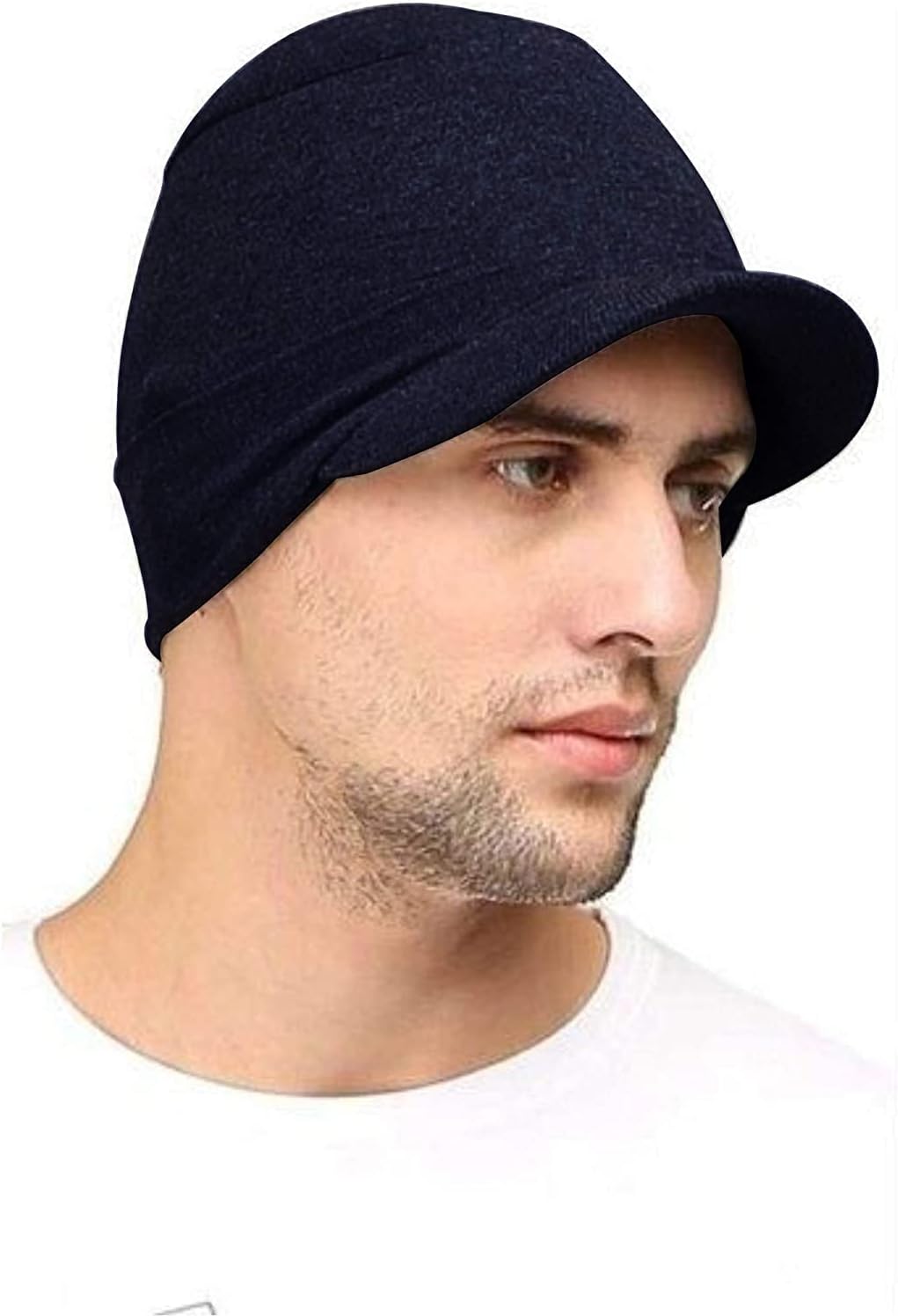 Beanies Hats, Sun Protection Running Skull Cap Helmet Caps for Men Women Black