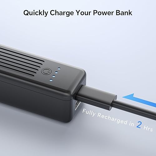 Miniatura 4 de Banco de energía ultracompacto de 5000 mAh, cargador portátil rápido. Cargador portátil con salida de 5 V2.4 A y entrada USB-C (recarga), batería