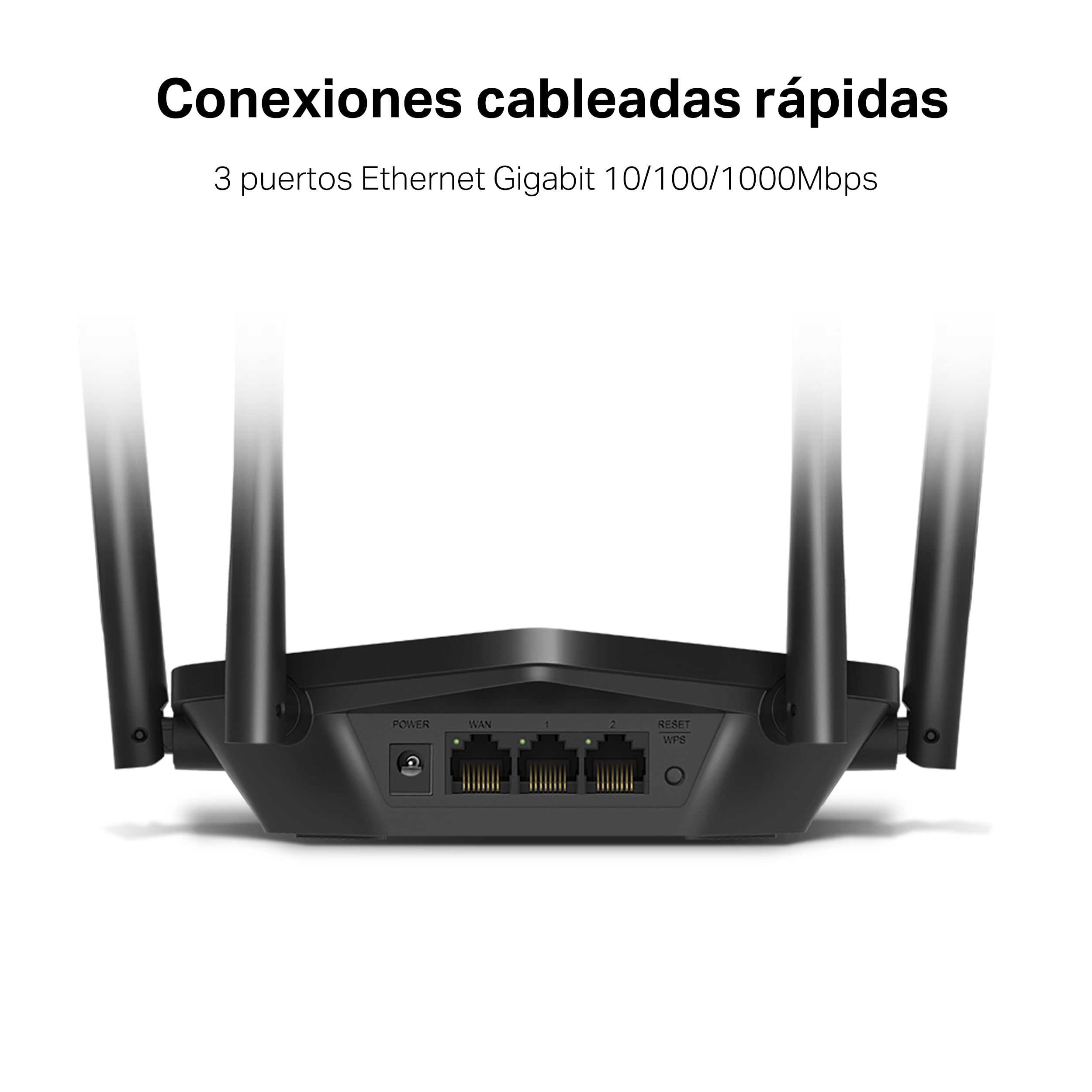 [Neuvo] MERCUSYS MR1500X - Router Wi-Fi 6 de Doble Banda AX1500, Velocidad 1.5 Gbps,Ahorro de Energia, Beamforming, WPA3, Installacion Facil,MU-MIMO