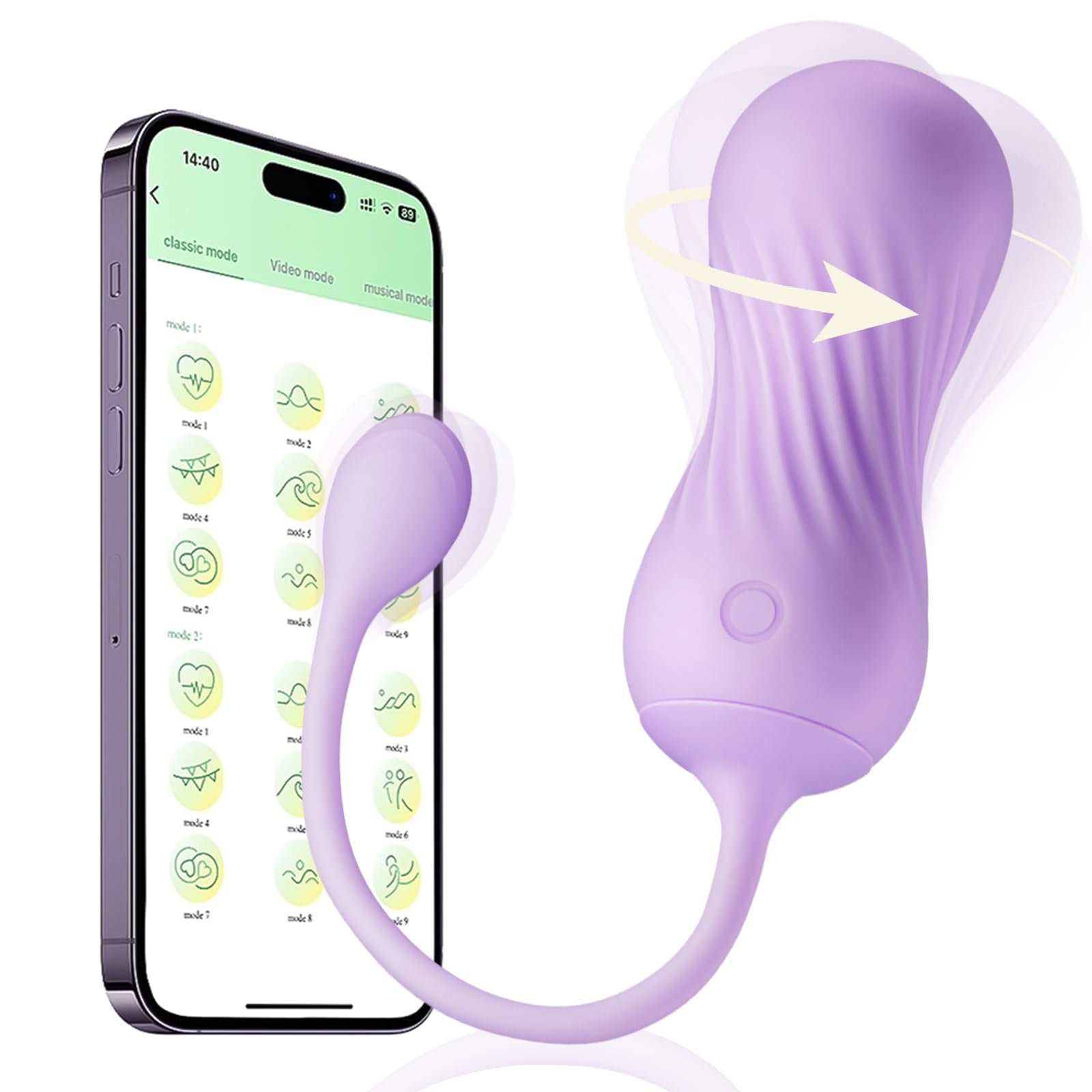 Vibrationseier Sexspielzeug für die Frau Vibro-Ei mit Fernbedienung 360° Rotation & 9 Vibration Bullet Vibratoren Dildo Vibratorensets für Frauen mit App Vibratorstarb für Klitoris und G Punkt