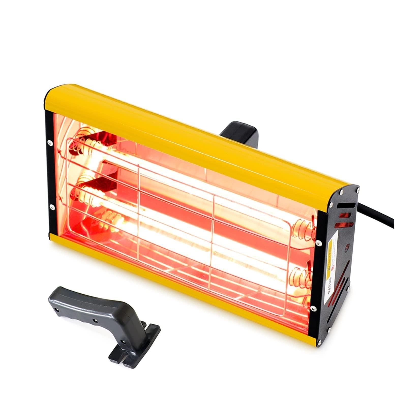 Suszarka na podczerwień 2000W lampa do utwardzania lakieru ręczna krótkofalowa grzewcza naprawa karoserii suszarka, Dobre odprowadzanie ciepła