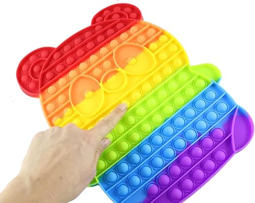 Miniatura 3 de Juguete sensorial de burbujas para reventar burbujas con temática de panda, lindo juguete de silicona para presionar burbujas, presiona burbujas