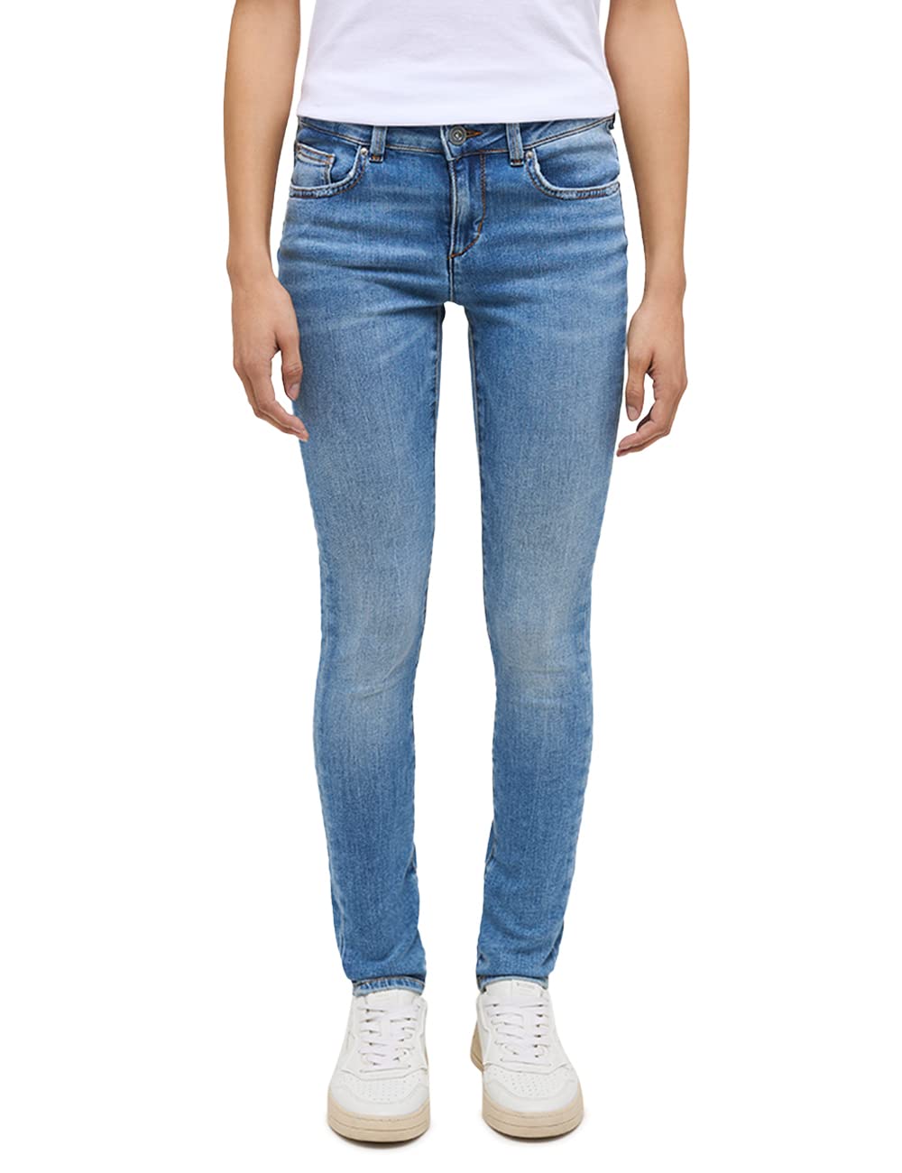 Mustang Women's Medium Blue 402 Style Quincy Skinny Jeans, 30W X 30L