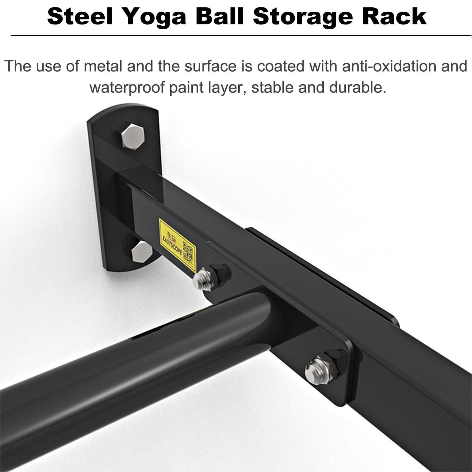 JingNian Supporto da Parete per Palline Sportive, Organizer Fitness Regolabile E Resistente per Club, Palestre E Case