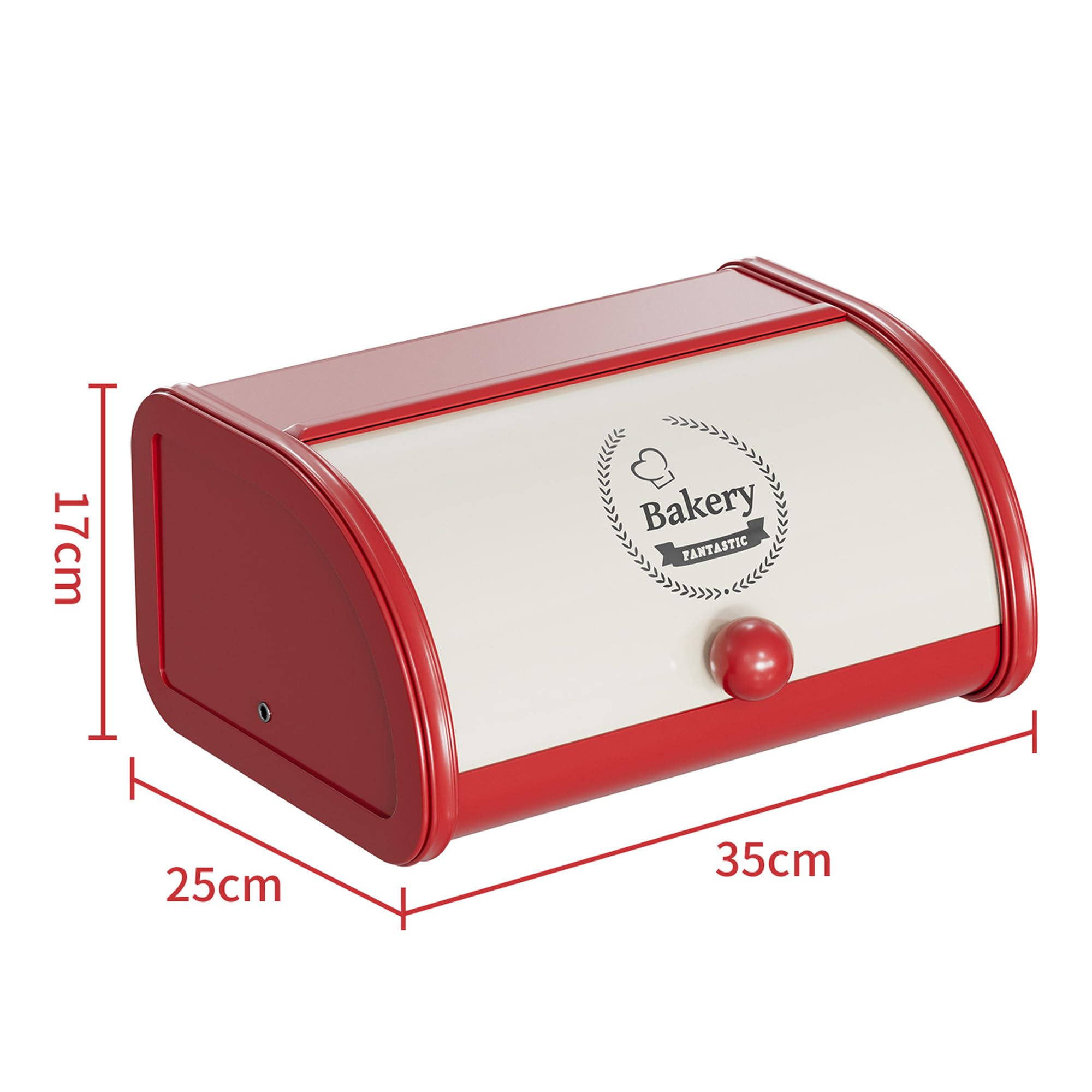 Caja para guardar pan, recipiente para guardar pan, panera de encimera con tapa enrollable, recipiente para alimentos con tapa enrollable, caja para de cocina, 30×25×17 cm