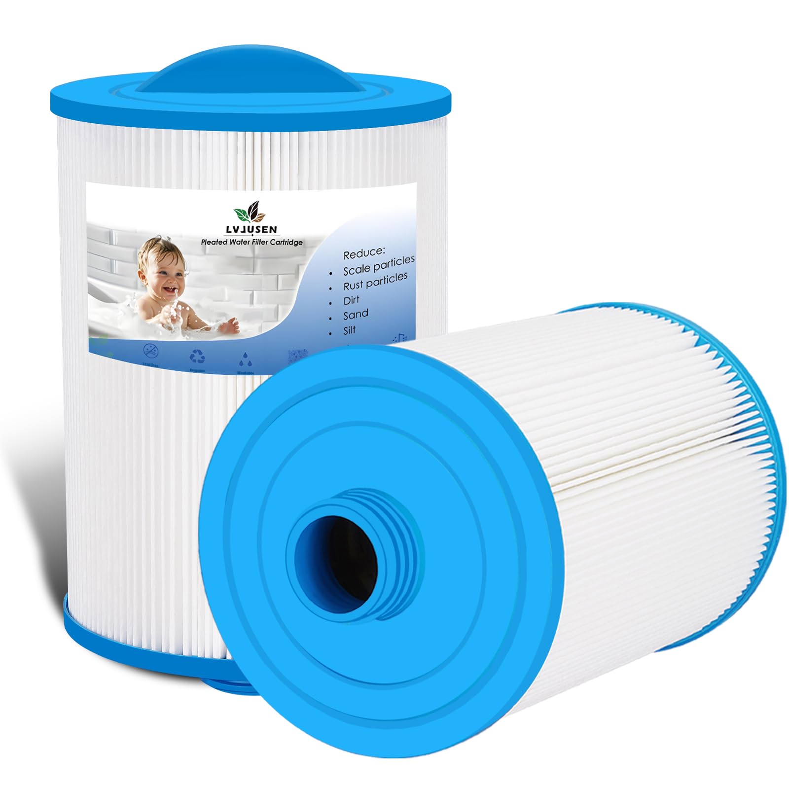 LVJUSEN® PWW50P3 Spa Filter Replacement (SAE Coarse Thread)/ 6CH-940/FC-0359/817-0050/25252/03FIL1400-2 Pack-image-11