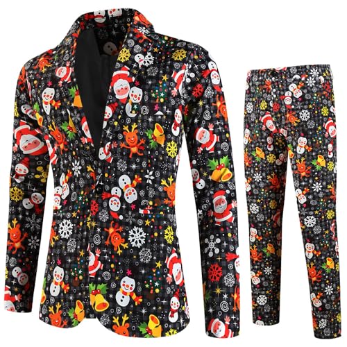 Tenue de Noël homme veste ajustée pour fête d'entreprise