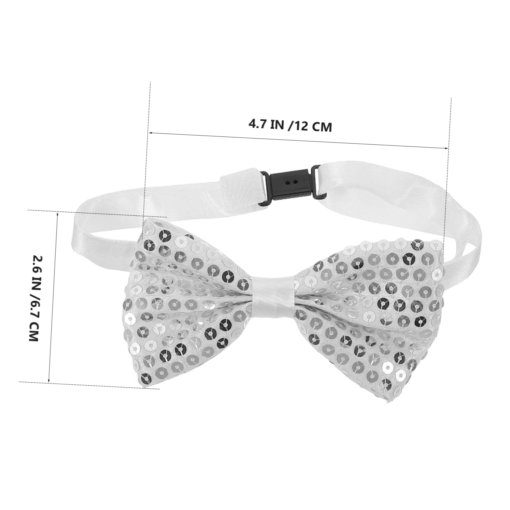 Healeved 5pcs Boys Sequin Bow Ties Boys Suit Bow Ties for School Party Accessory