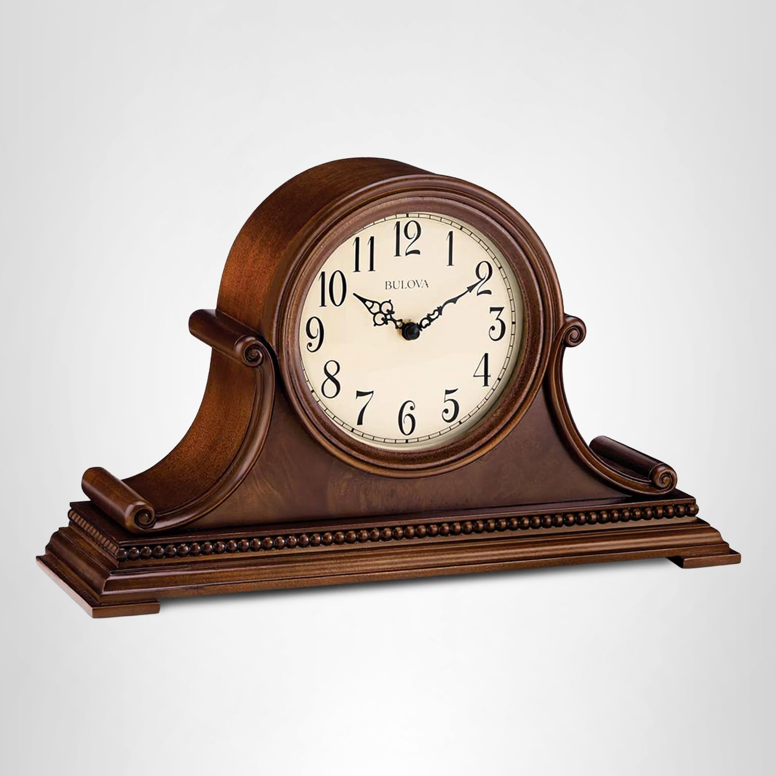 Amazon.com: Bulova B1514 Asheville Mantel Clock, Brown Cherry