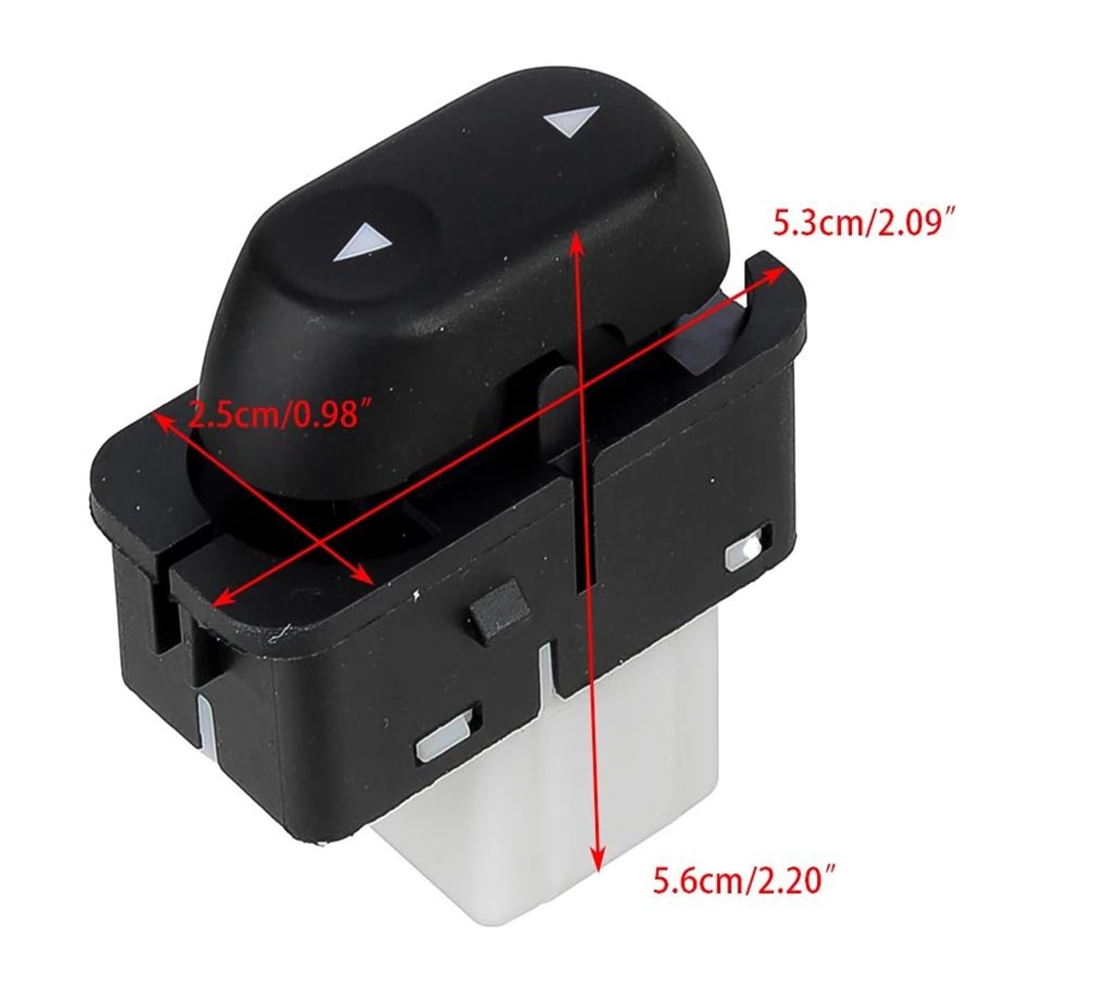 Interruttore Alzacristallo Elettrico F65Z14529AAA Compatibile Con Ford F150 F250 Super Duty, Expedition, Lincoln Navigator 1997-2001 (Anteriore Destro)