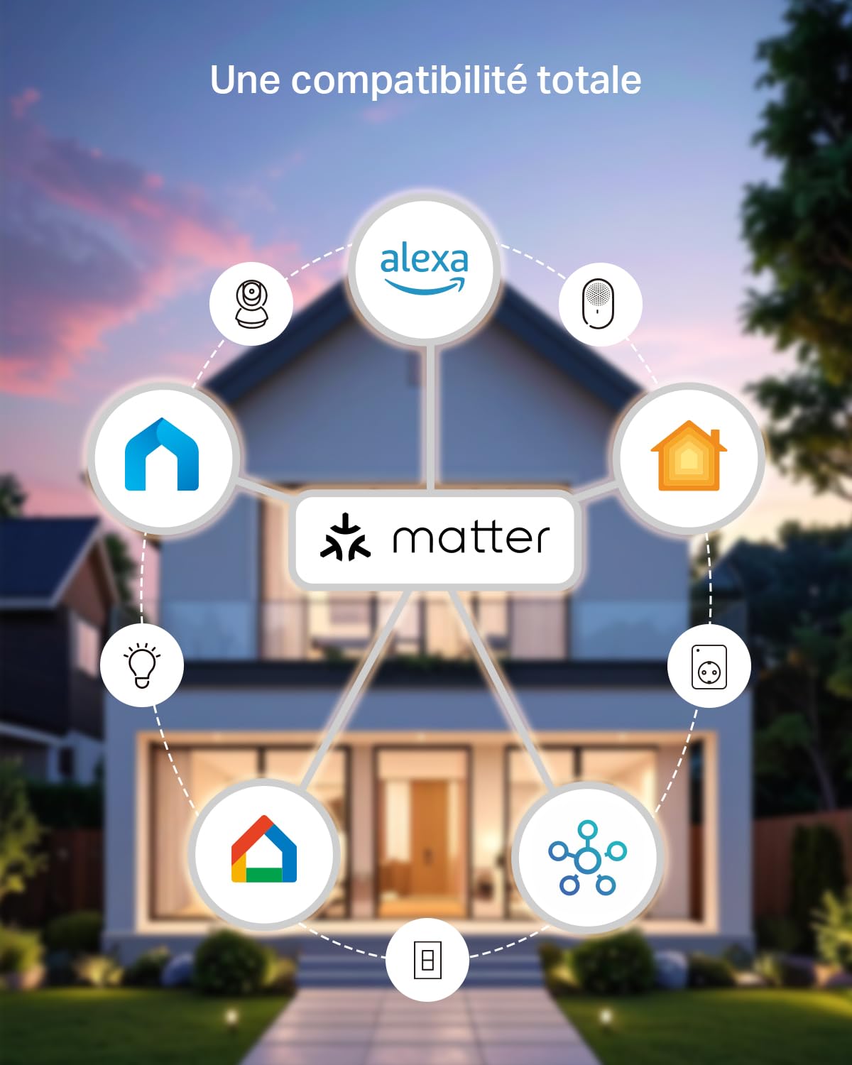 Tapo P110M Prise Connectée WiFi 16A Type E Suivi Consommation Compatible Alexa Google Home SmartThings 2-pack