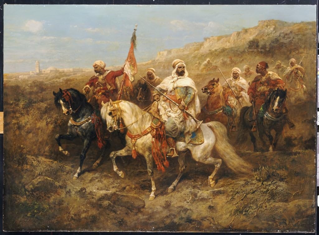 Tableau une procession royale Adolf Schreyer affiche décoration murale salon moderne - 5