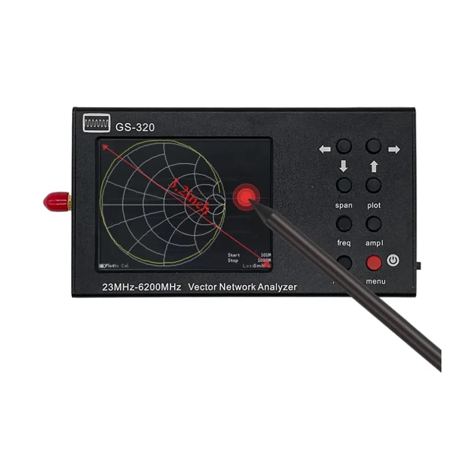 Analizator widma, Analizator sieci wektorowej GS320 6G, tester anten RF, przenośny detektor bezprzewodowy VNA, odbicia anteny WIFI
