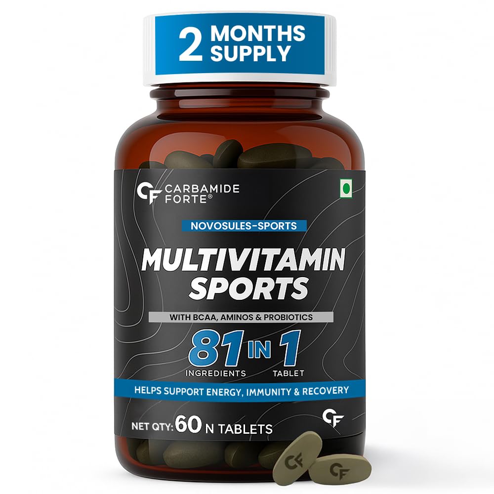 Carbamide Forte Multivitamin Tablets Men and women | Multi Vitamin for Men Gym & sports | Multivitamins for Energy & Fitness | 81 Ingredients - 60 Tablets