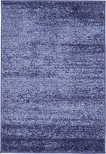 Unique Loom Del Mar Collection Area Rug- Modern Transitional Inspired Tonal Design (2' 2 X 3' 0 Rectangular, Navy Blue/ Blue) #TOP9