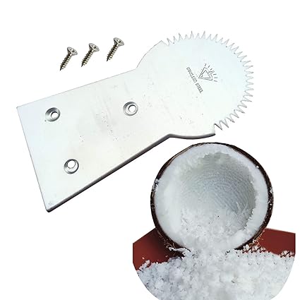 Plai Na Coconut Scraper Machine Meat Removal Tool Stainless Steel with Screw
