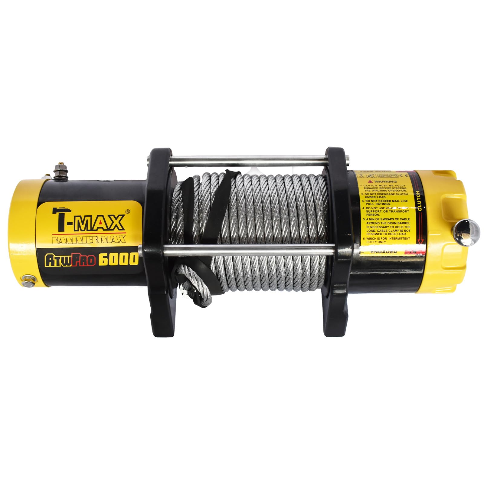 Amazon.co.jp: T-MAX 電動ウインチ 12V 6000LBS ATWPRO オフロード 4X4