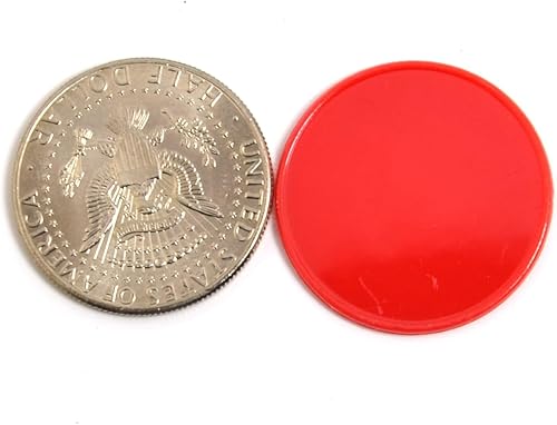 Miniatura 6 de Smartdealspro 100pcs 32mm1.26 Inch Opaque Plastic Learning Counters Disks Mini Poker Chips Game Tokens with Storage Box