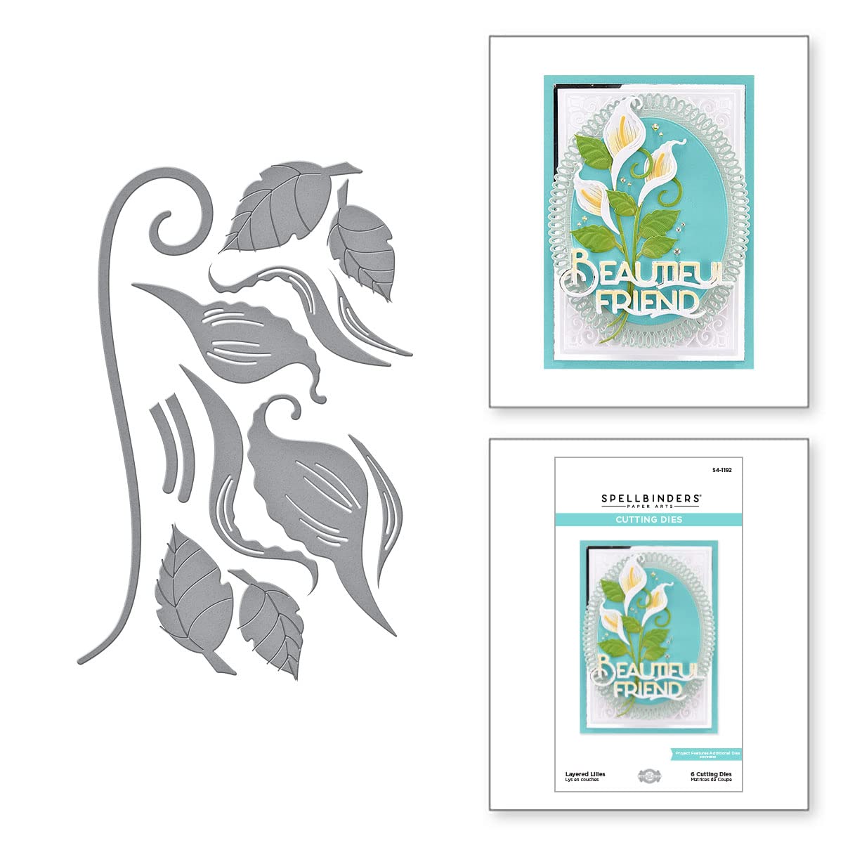 SPELLBINDERS PAPERCRAFTS, INC SPELLBINDRS Designer Lilies, Metal