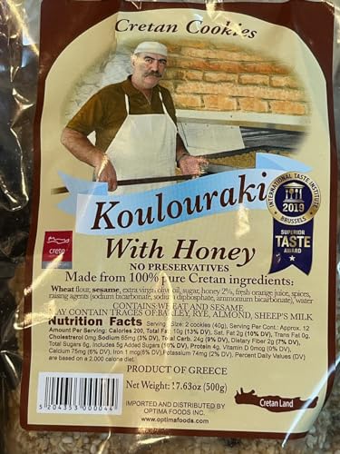 Koulouraki cookies with Honey by Cretan Cookies 500g