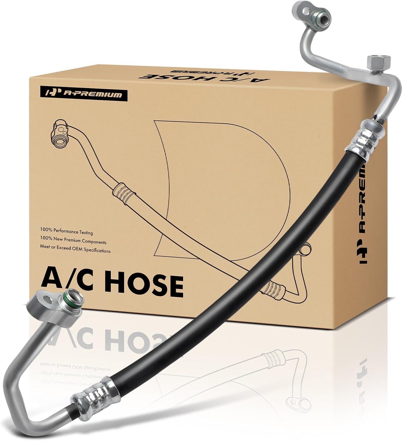 A-Premium A/C Discharge Line Hose Assembly Compatible with Honda CR-V, 2017 2018 2019, 2.4L, Compressor to Condenser