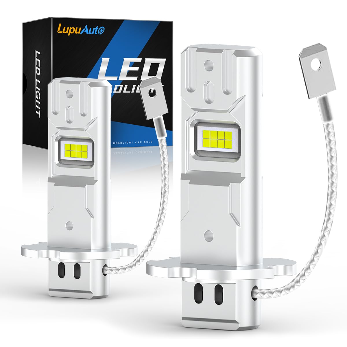 Amazon | H3 LEDバルブ H3ヘッドライトバルブ 車検対応 クールホワイト