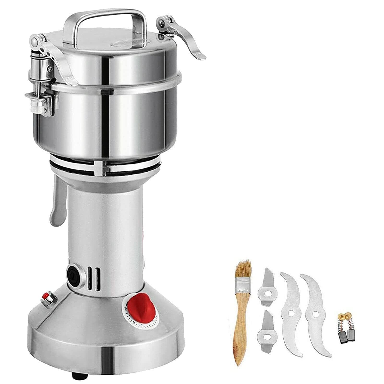 350G 750G 1000G Electric Grain Coffee Grinder Stainless Steel Grinding Machine for Crushing Wheat Herb Soybean Millet Corn,High Stability(Capacity 350g)