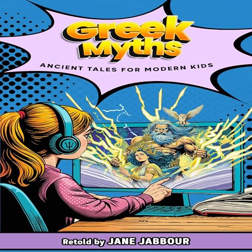 Greek Myths Audiolibro Por Jane Jabbour arte de portada