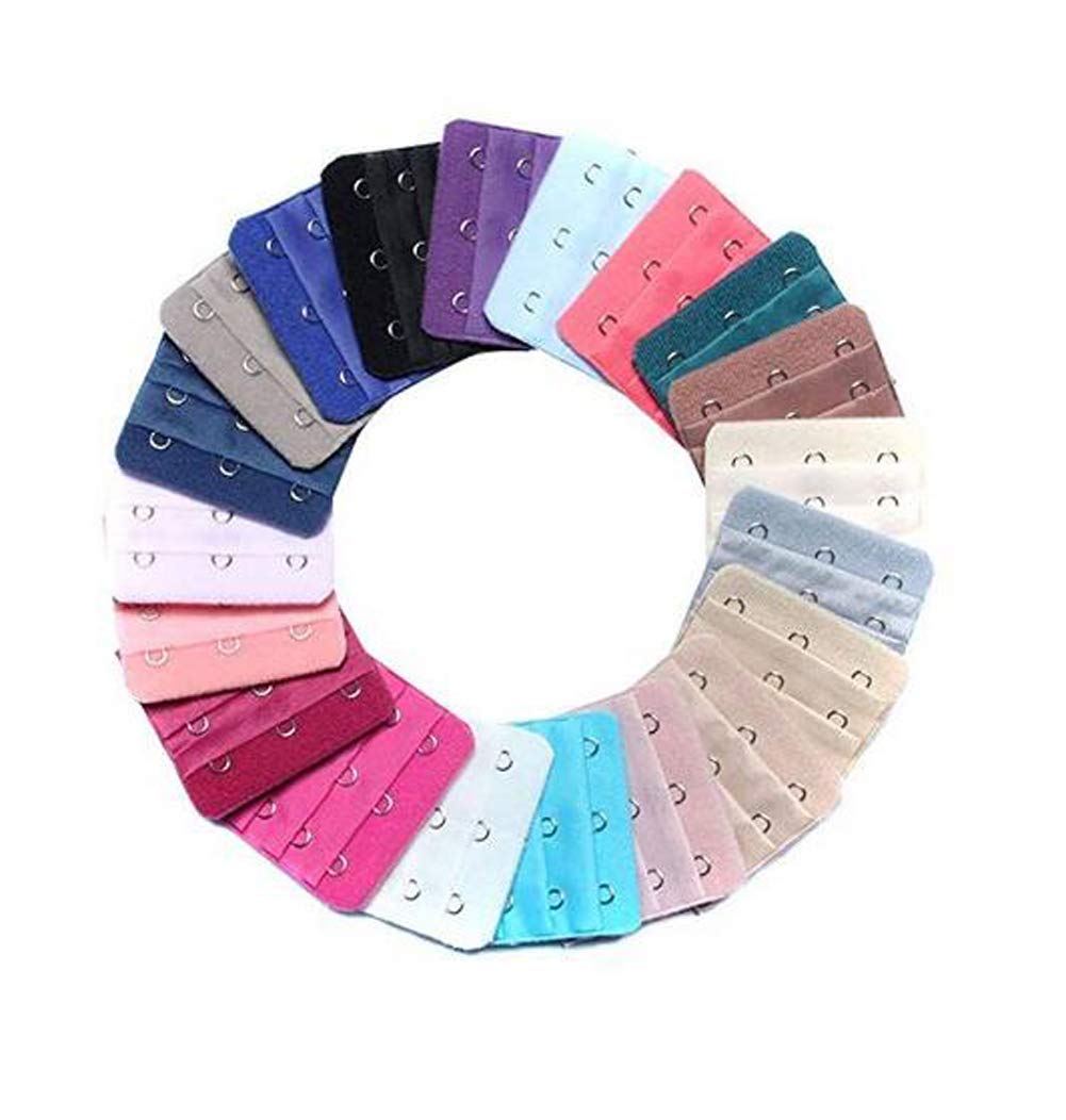 Lot De 3 Rallonges Pour Soutien-gorge - 3 Couleurs, Fermeture 2/3/4 Crochets, élastique Polyamide