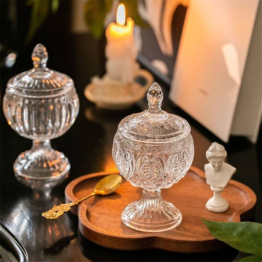 骨董　時代ガラス　希少　南京型　小振り　飴屋瓶　キャンディポット 小物入れ 骨董 時代ガラス 希少 南京型 小振り 飴屋瓶 キャンディポット