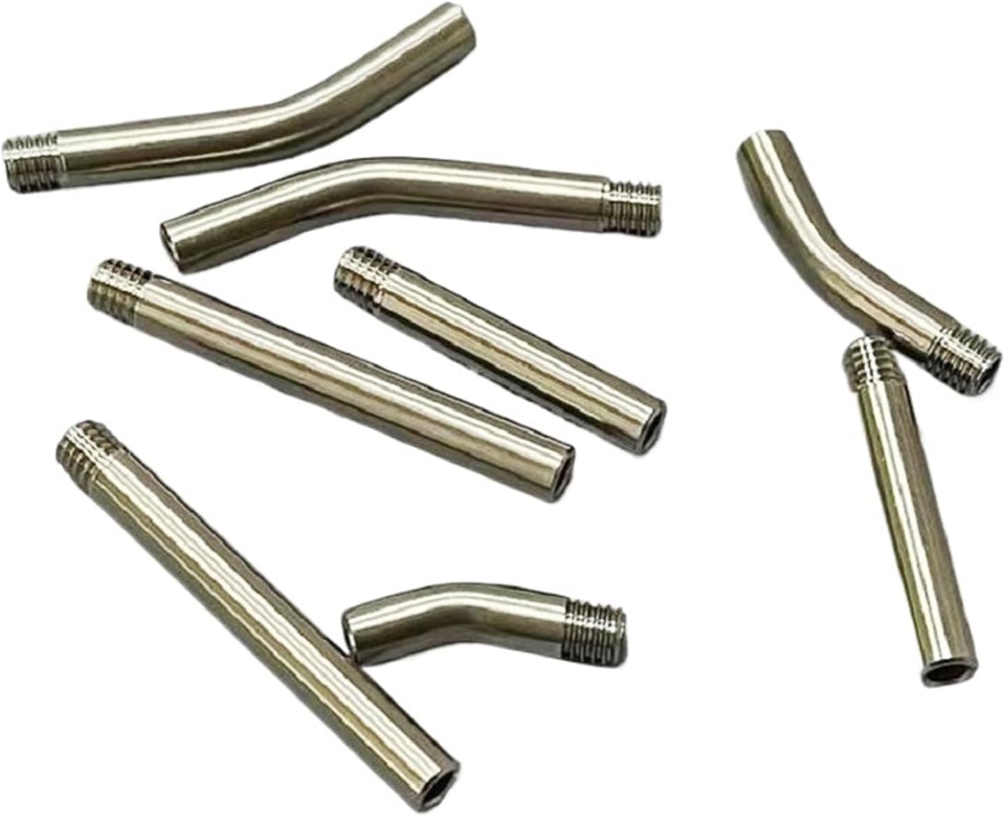 2pcs M4 M5 M6 stainless Steel Threaded Hollow Tube For CNC Sprayer(Straight 100mm,M6)
