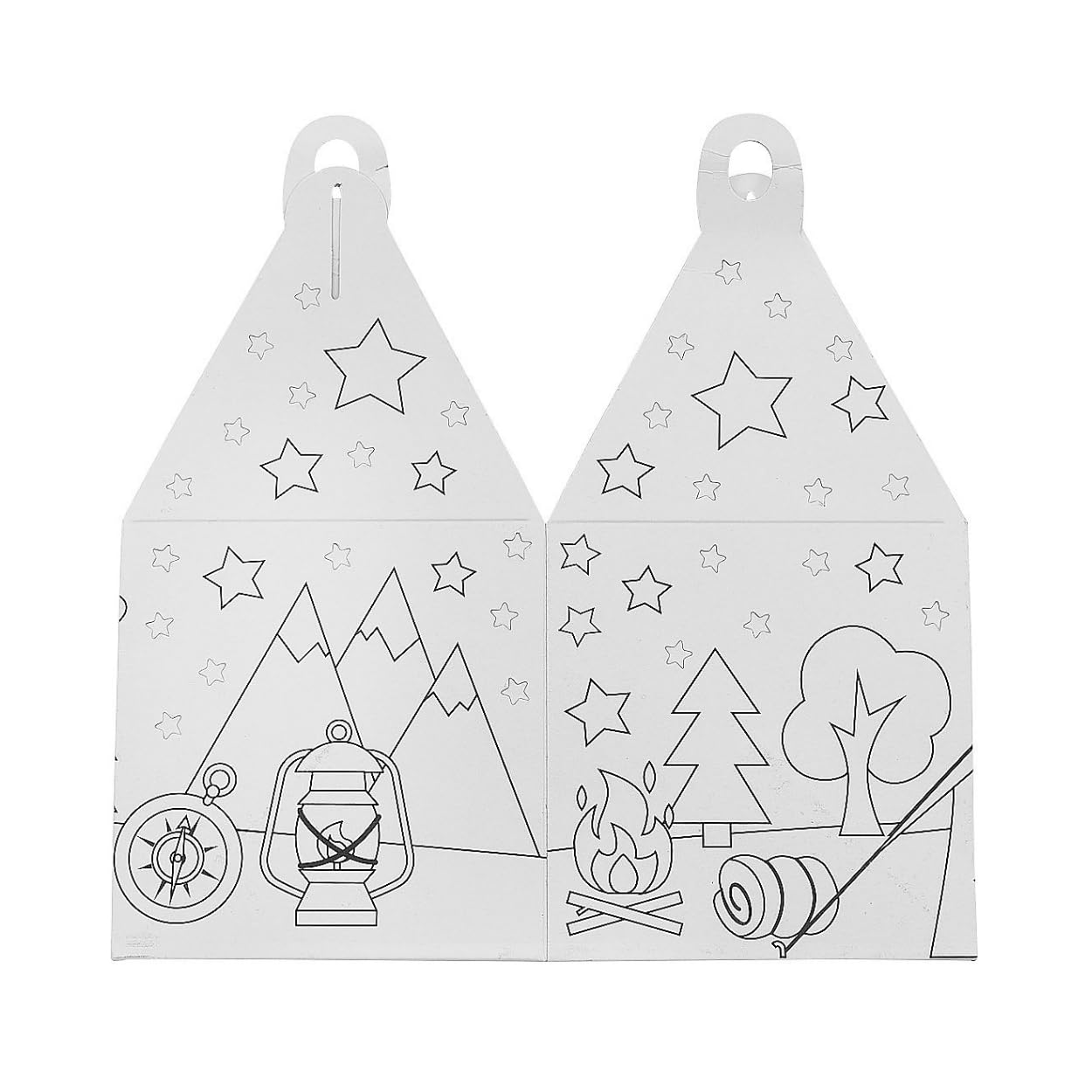 Fun Express CYO Camp Lantern Luminary CK-12 - Craft Kits - 12 Pieces