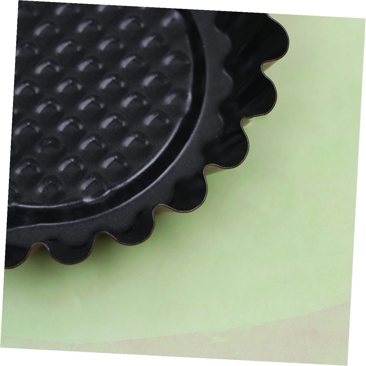 12 pièces Moule à tartelette œuf en acier à haute teneur revêtement antiadhésif moules pâtisserie DIY pour cuisine maison couleur rouge et noir
