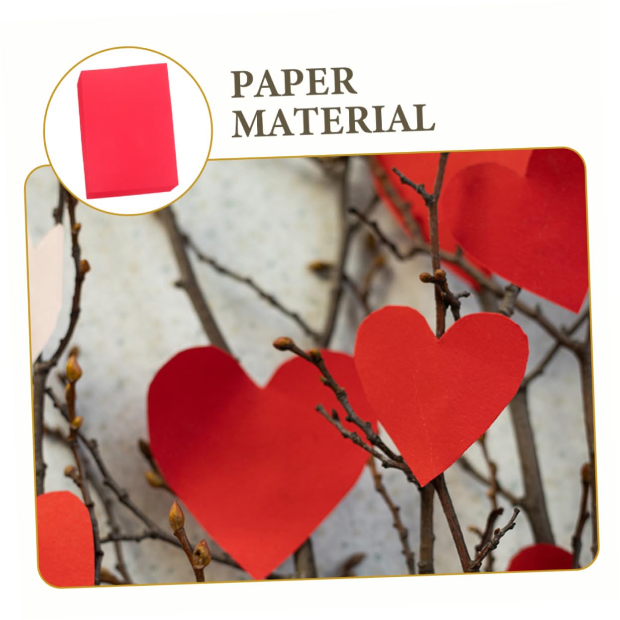 SHINEOFI 100 Blatt Farbiges Kartonpapier Bastelpapier aus Papier für Grußkarten und Heimdekoration Rot