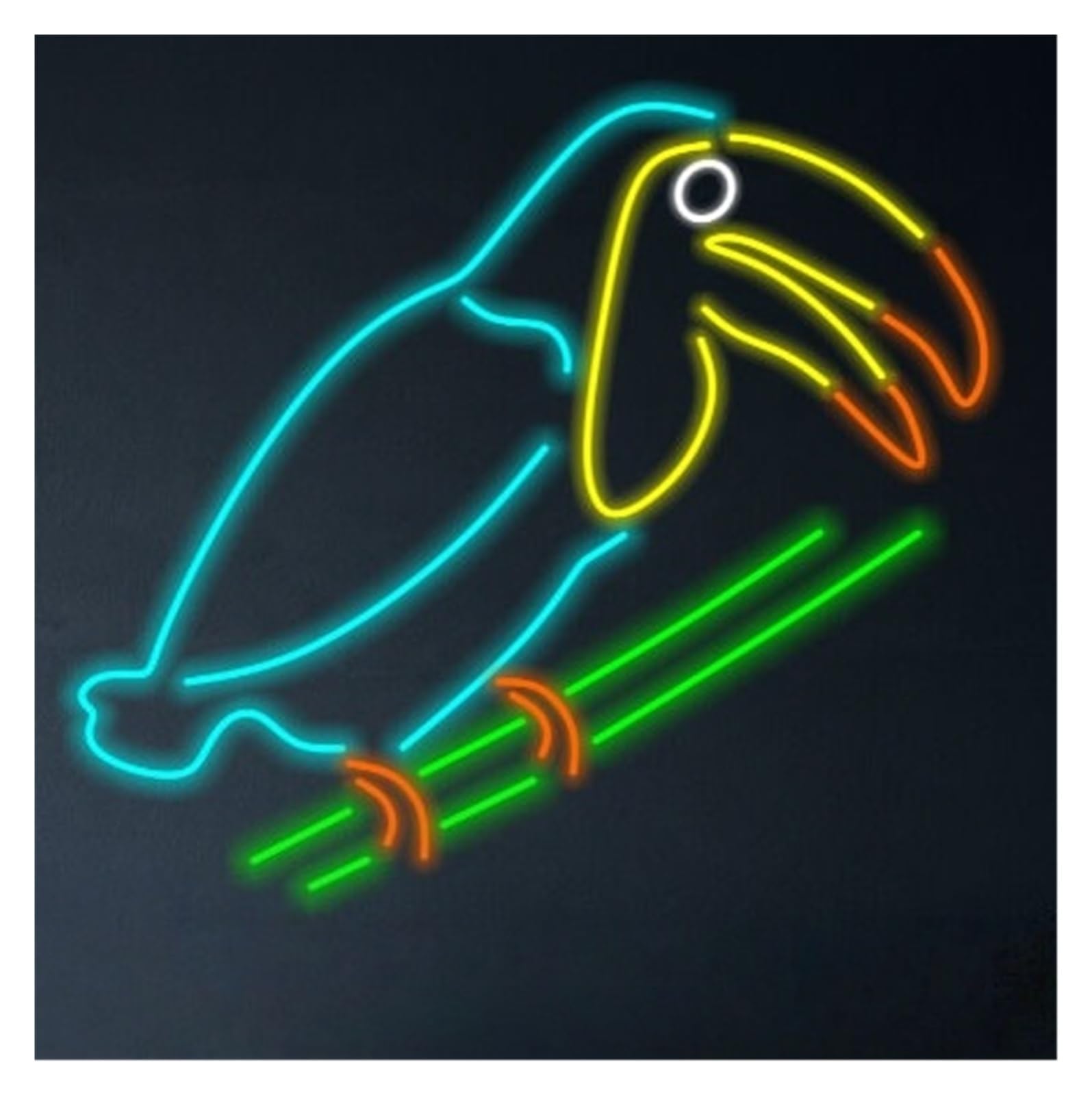 RONGCH Hanging Art Neon Signs Bird Neon Sign Animal Home Decor for Zoos, Museums, Nurseries Bar Bedroom Room Party Wall Decor 50cm