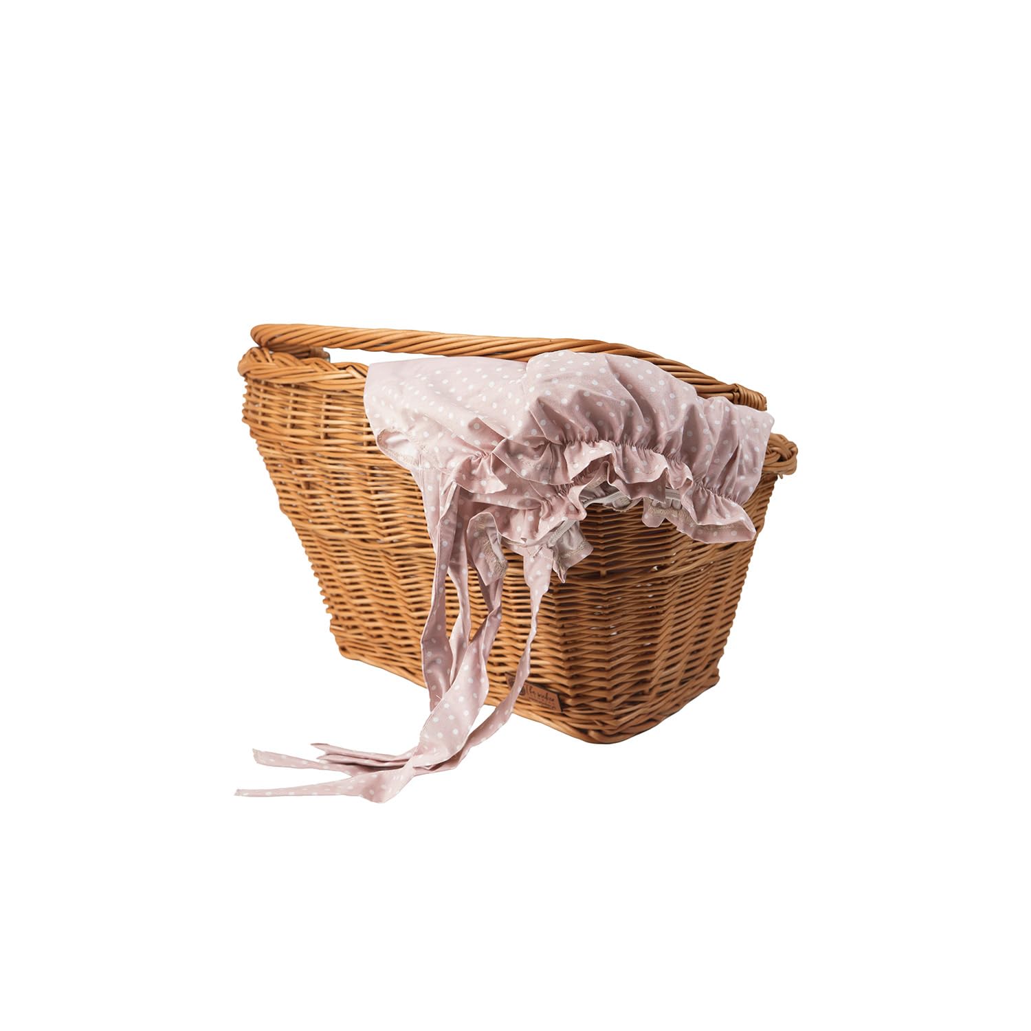 Panier de Bicyclette, vélo rétro en Osier avec poignée de Transport, Panier des Courses, Panier vélo