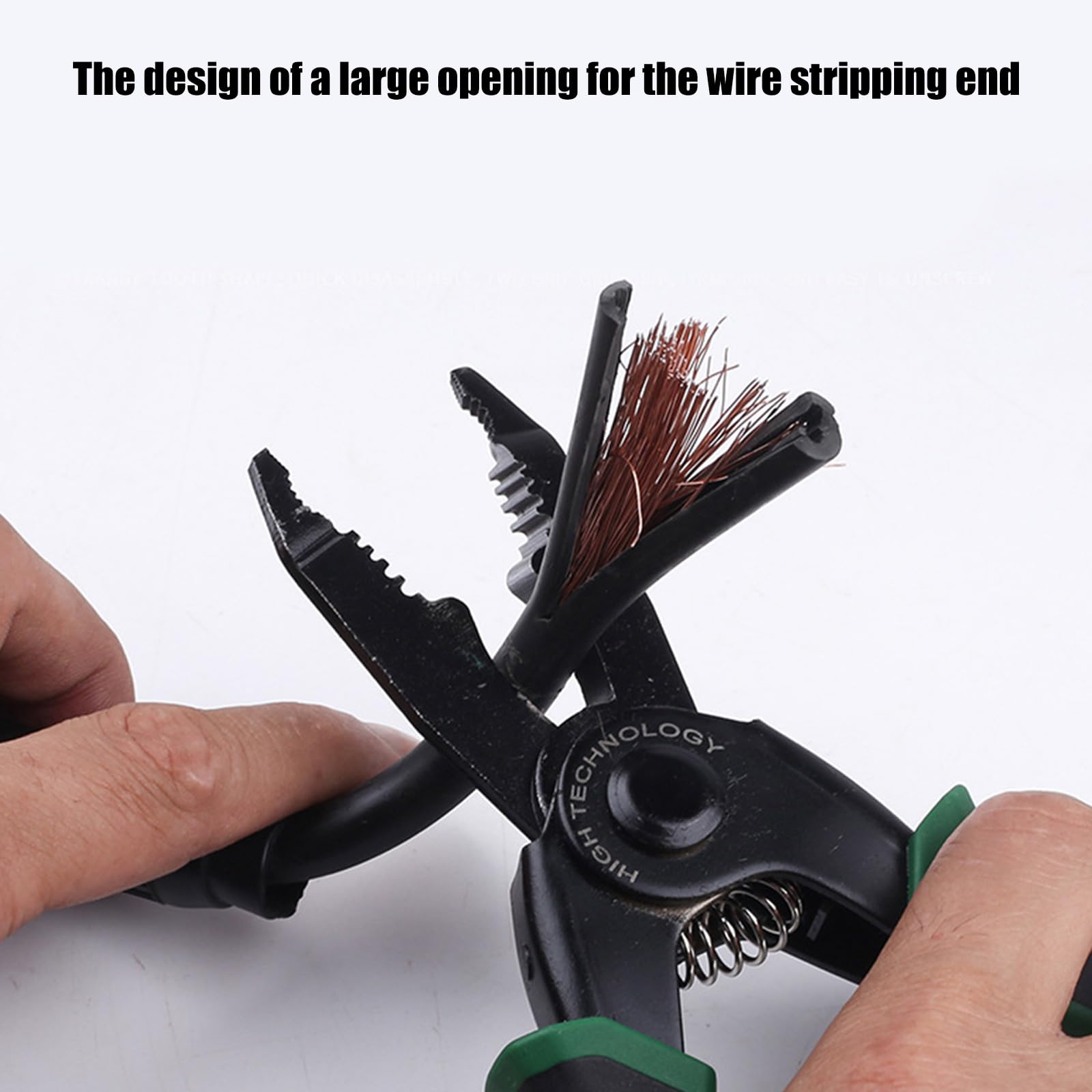 Alicates de corte de alambre de cabeza desmontable de aleación de acero con detector de voltajes integrado y agarre ergonómico para reparaciones eléctricas, probador de voltajes, cortador de pelado de