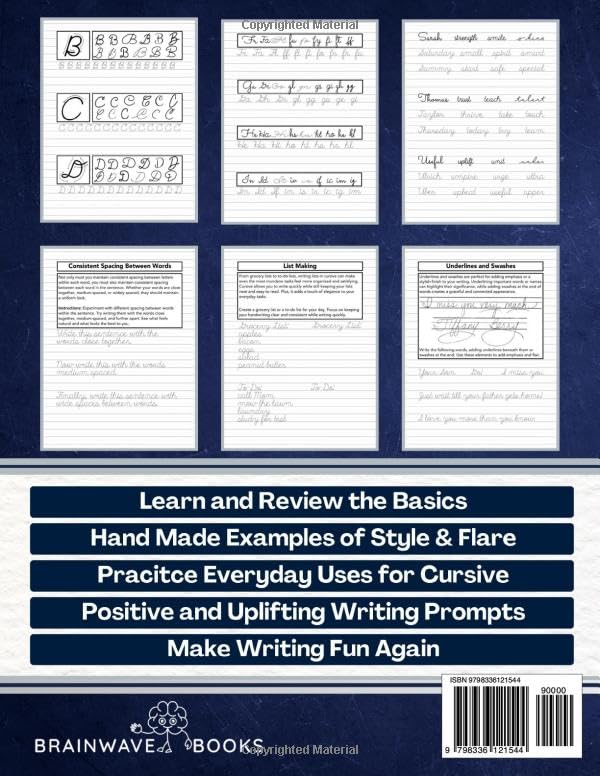 Cursive Workbook For Adults: Write with Style - Image 2